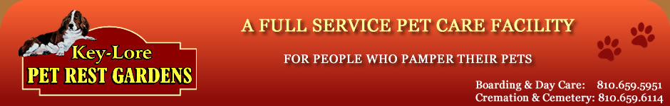Key-Lore - A full service animal care facility. Providing Boarding, obedience training, burial services and pet cremation services
